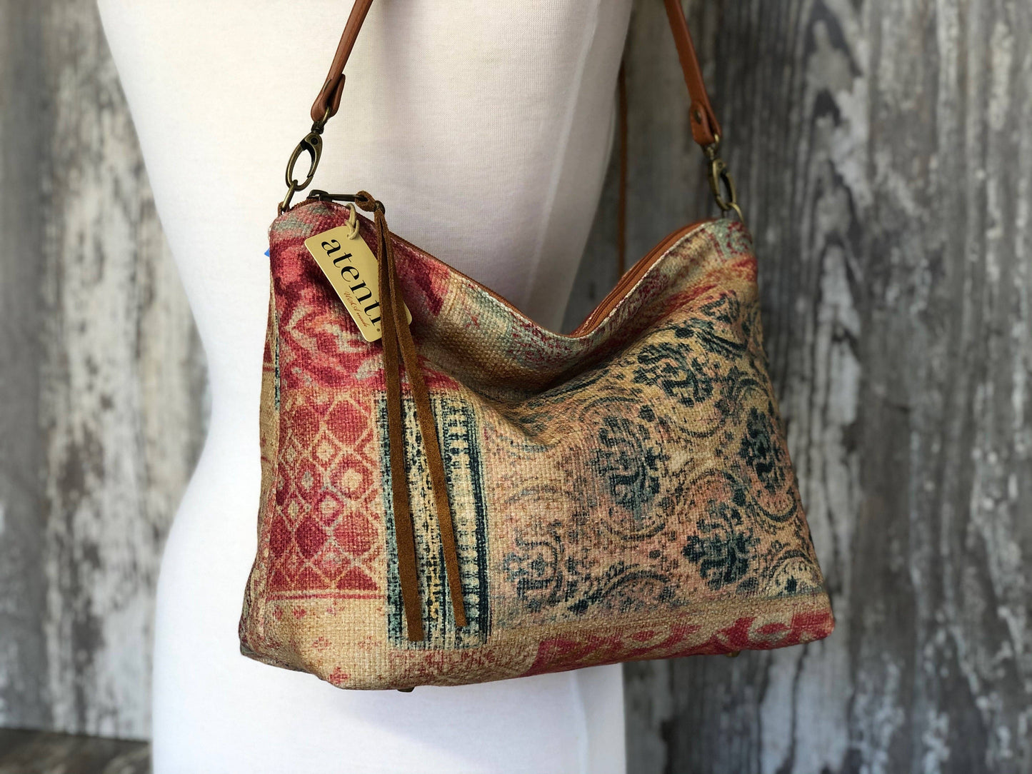 Linen Patch Borsa Bag- Atenti