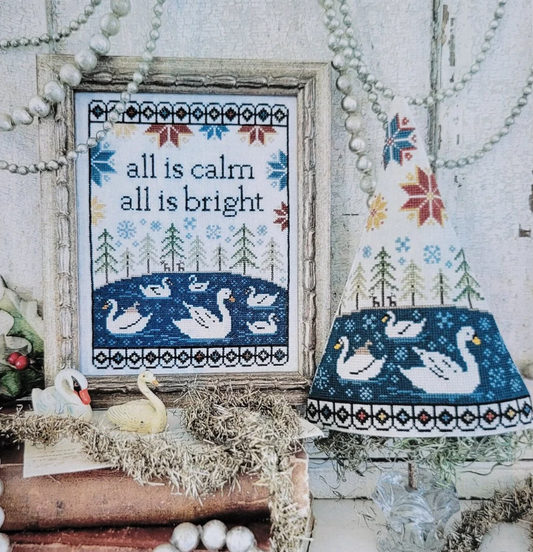 7th Day of Christmas Sampler and Tree - 12 Days of Christmas Sampler and Tree Series - Hello from Liz Mathews