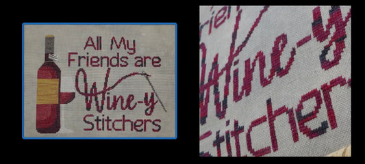 Wine-y Stitchers - Barefoot Needleart - 2026 Nashville Needlework Market PREORDER