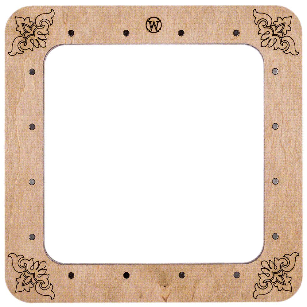 Large Magnetic Wooden Embroidery Cross Stitch Hoop