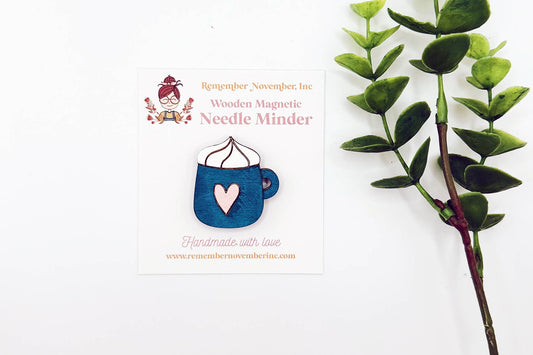 Mug Wooden  Needle Minder