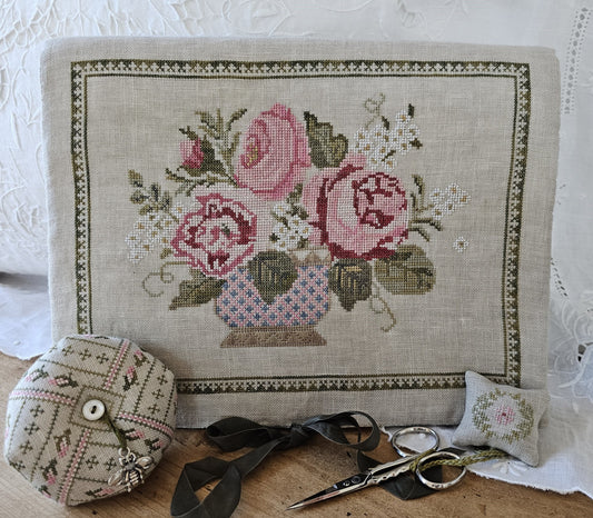 Peony Pocket And Accessories Chart - Samplers Not Forgotten