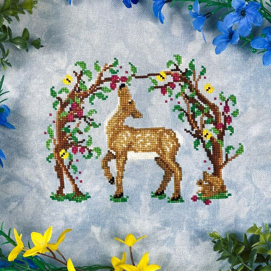 Deer in the Brambles - Stitch Crypt - 2026 Nashville Needlework Market PREORDER