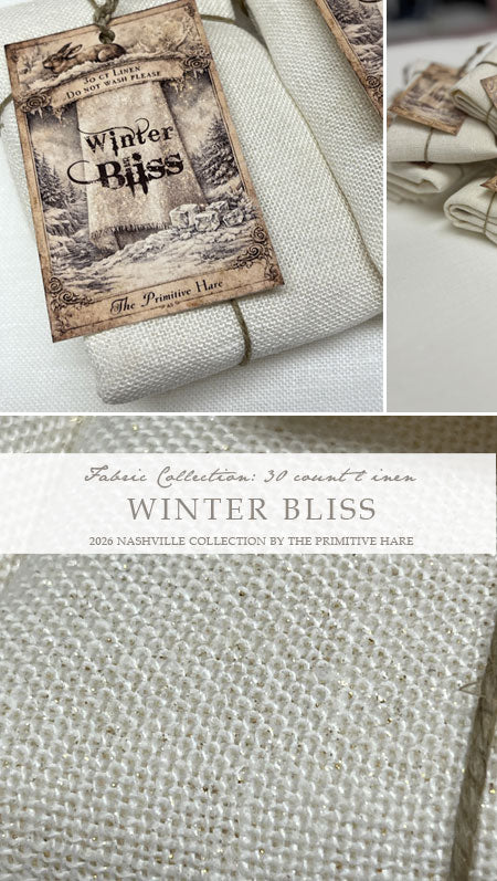 30 Count Winter Bliss Linen - The Primitive Hare