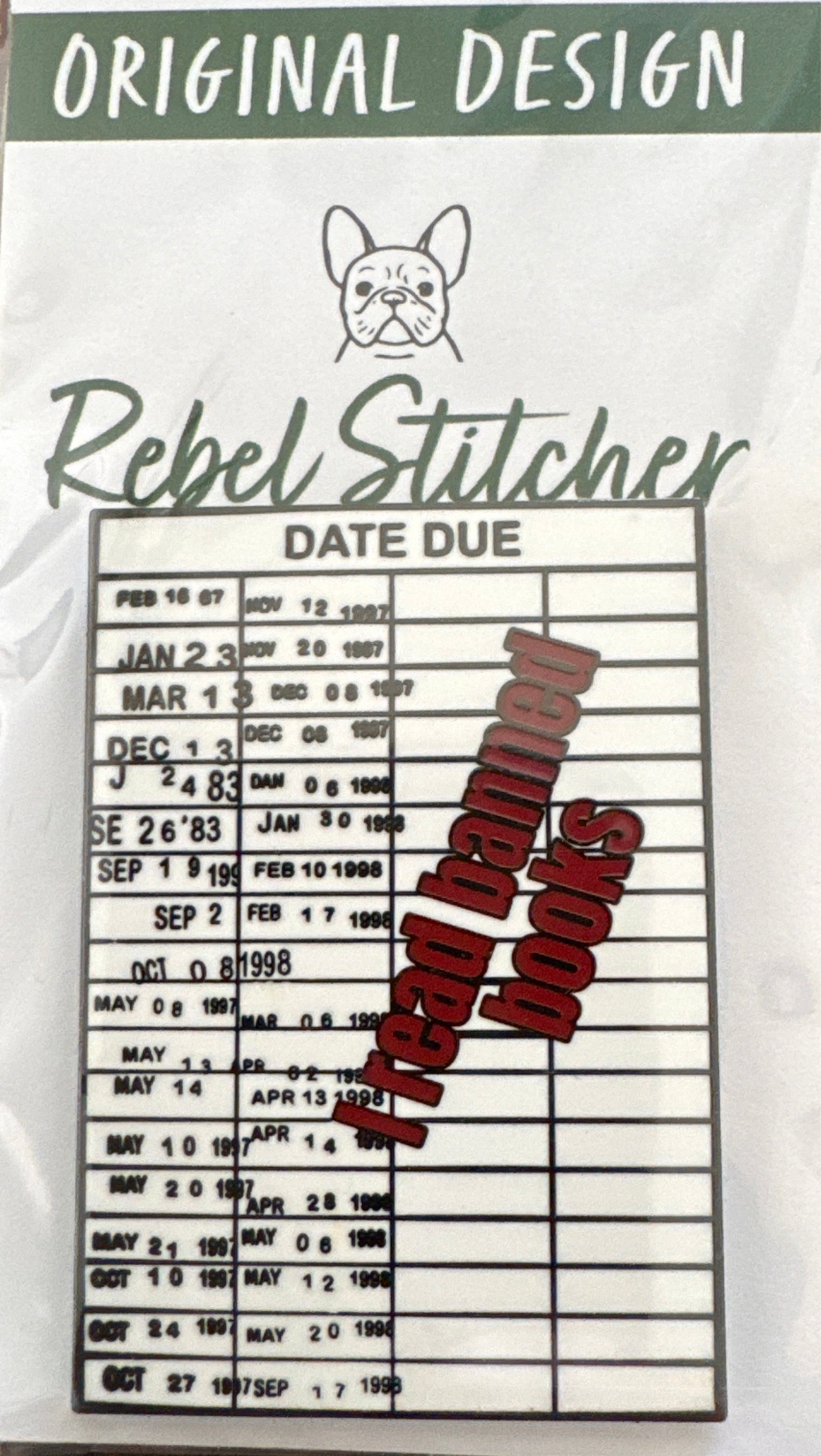 I Read Banned Books Needle Minder - Rebel Stitcher