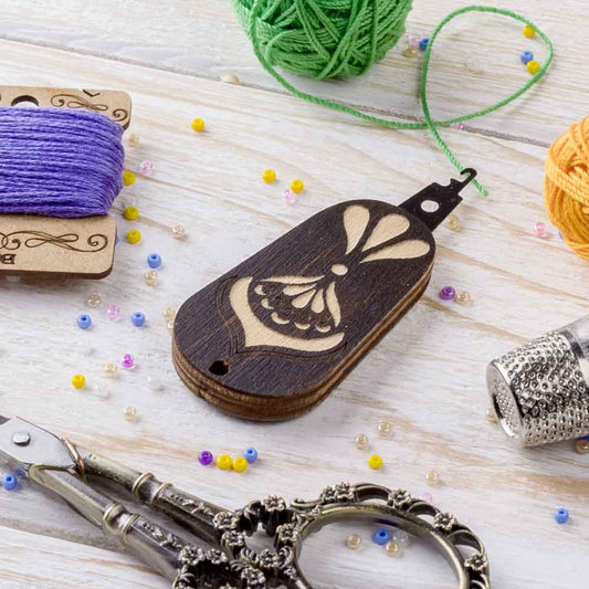 Wooden Needle Threader