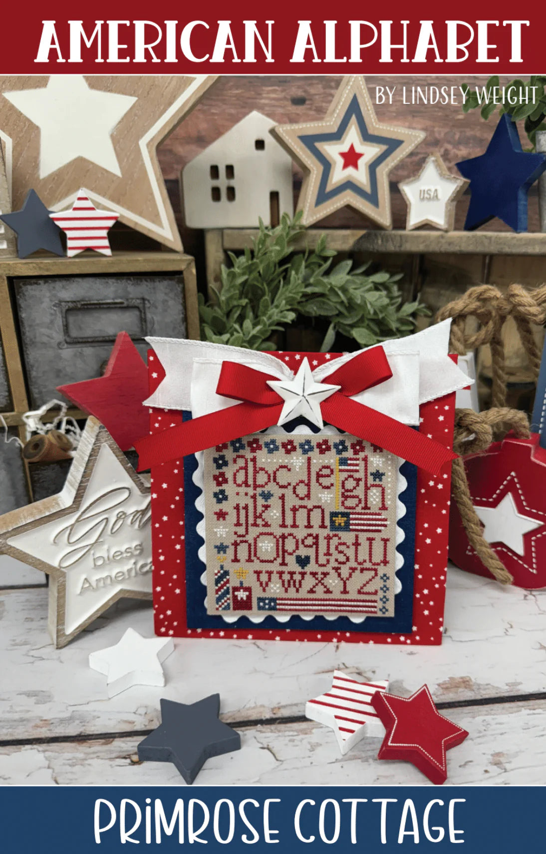 American Alphabet  Cross Stitch - Primrose Cottage