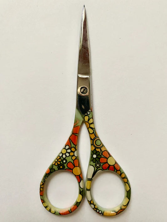 Retro Flowers Dinky Dyes Scissors