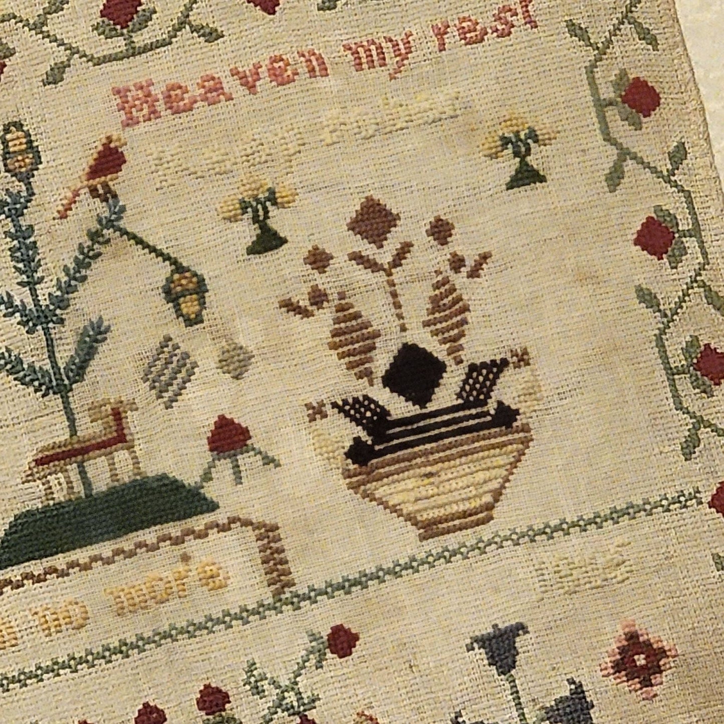 Mary Elizabeth Leet Sampler Pattern 1865 - The Wishing Thorn