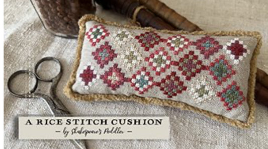 A Rice Stitch Cushion - Shakespeare's Peddler
