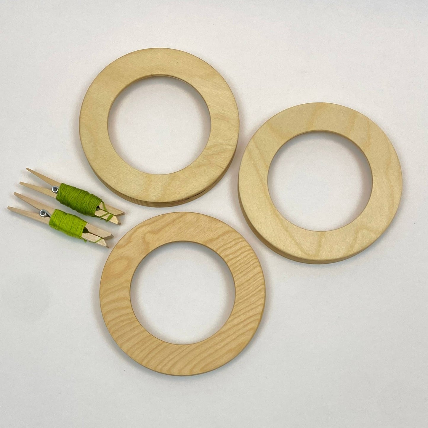 Embroidery Hoop Frame for 4" Hoops: Square / Dark Walnut Stain - Modern Hoopla