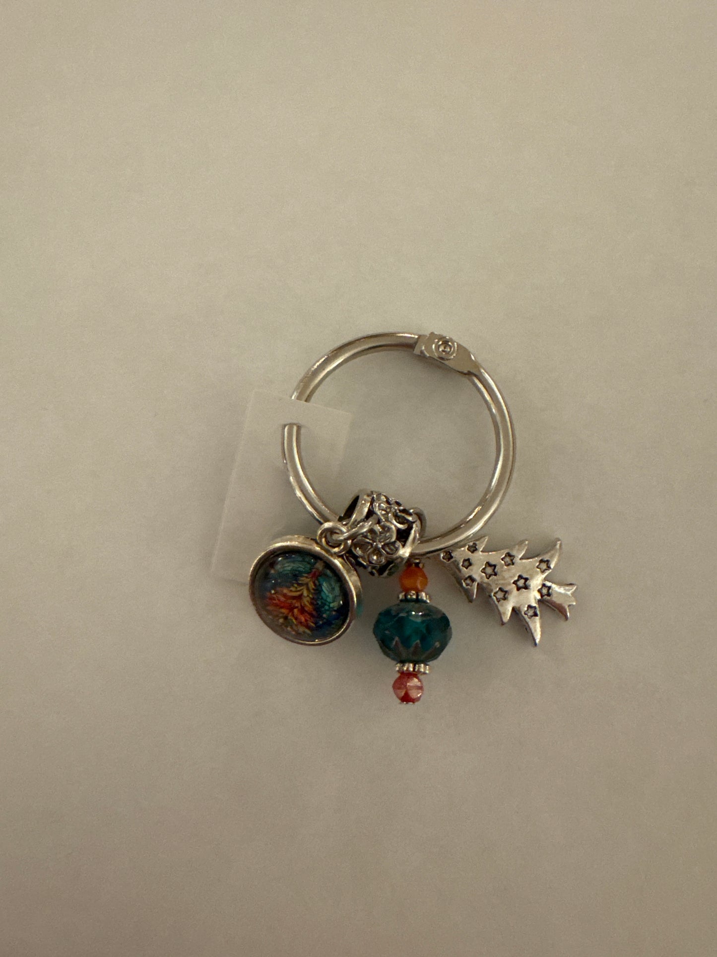 Stained Glass Christmas Tree Thread Keep - My Big Toe Designs