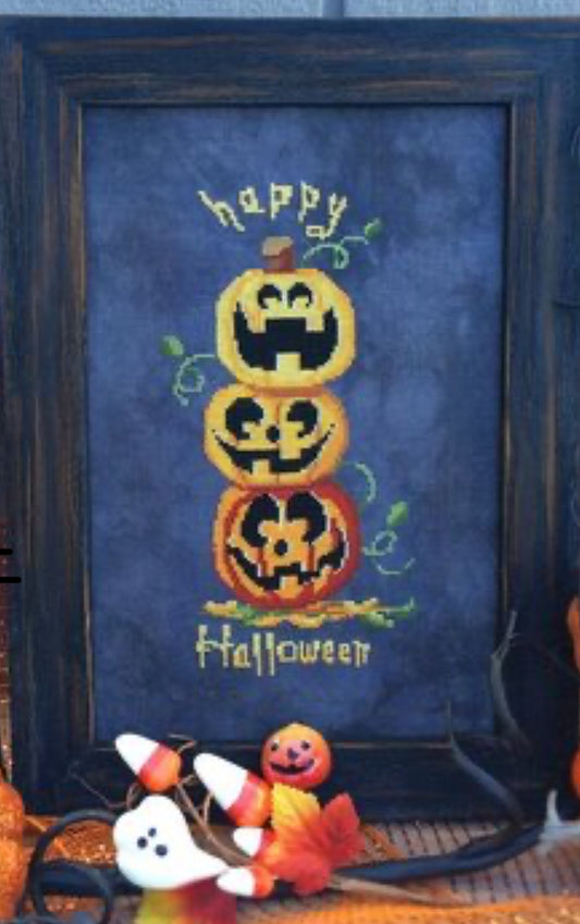 Pumpkin Stack - Autumn Lane Stitchery