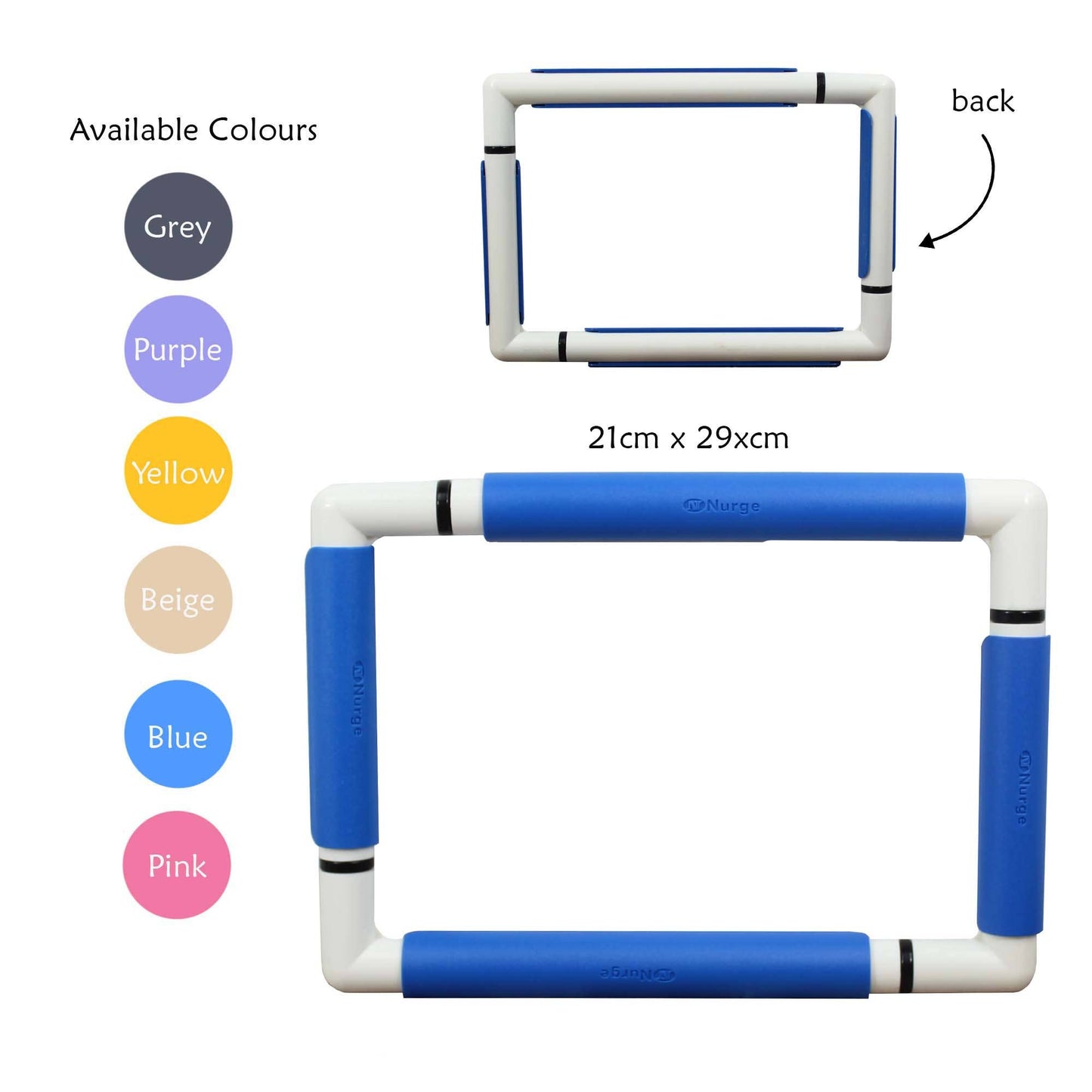 Blue Nurge 8"x11.5" Embroidery Snap Frame
