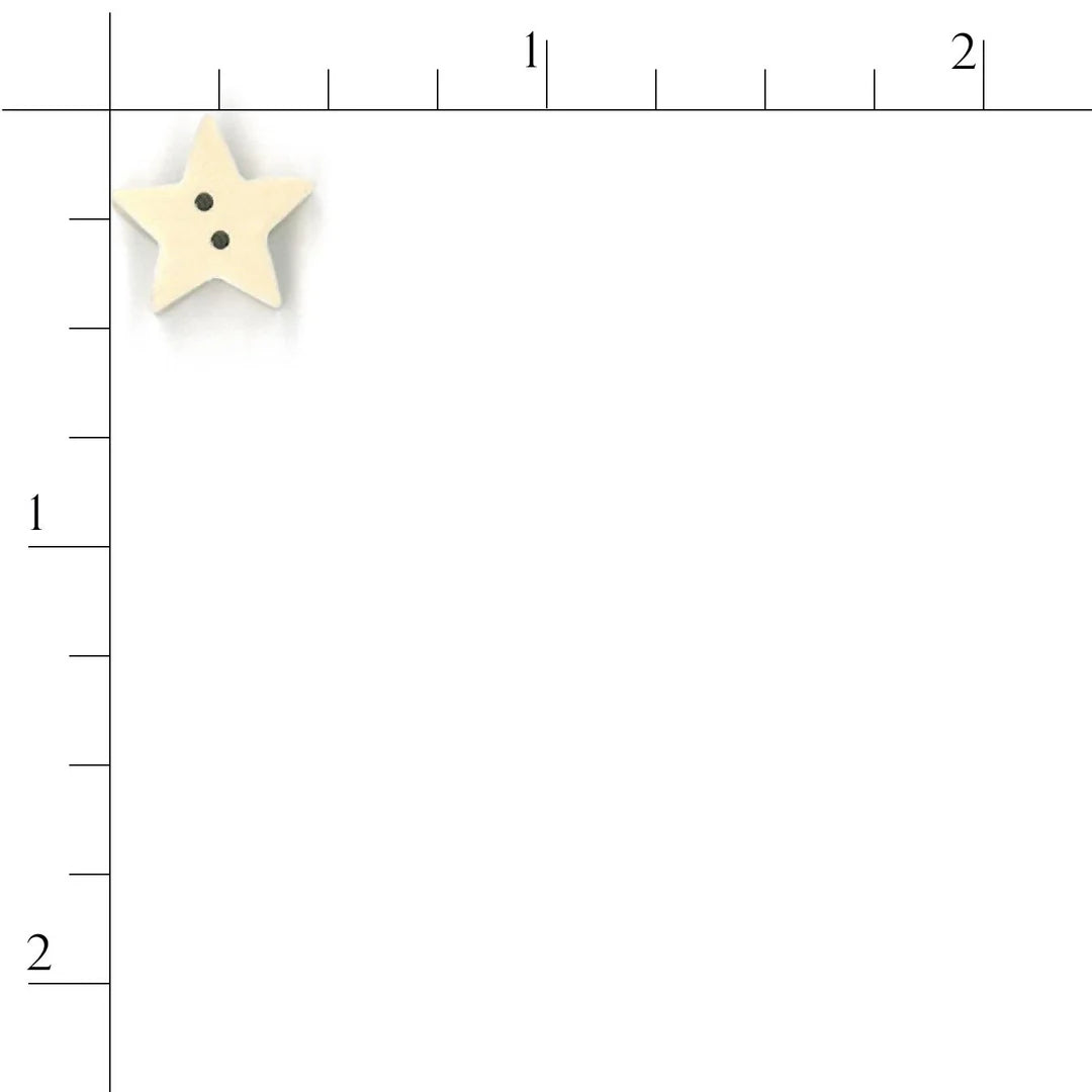 Medium Tea-Dyed Star - Just Another Button Company