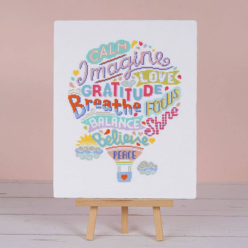 Positivity Lifts - Cross Stitch Kit