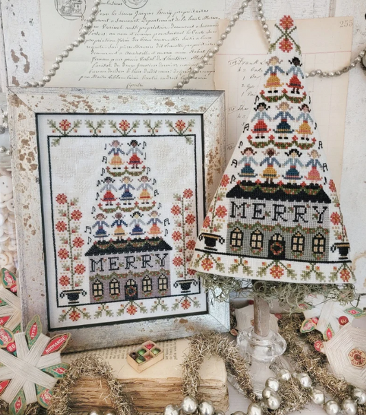 9th Day of Christmas Sampler and Tree - 12 Days of Christmas Sampler and Tree Series - Hello from Liz Mathews