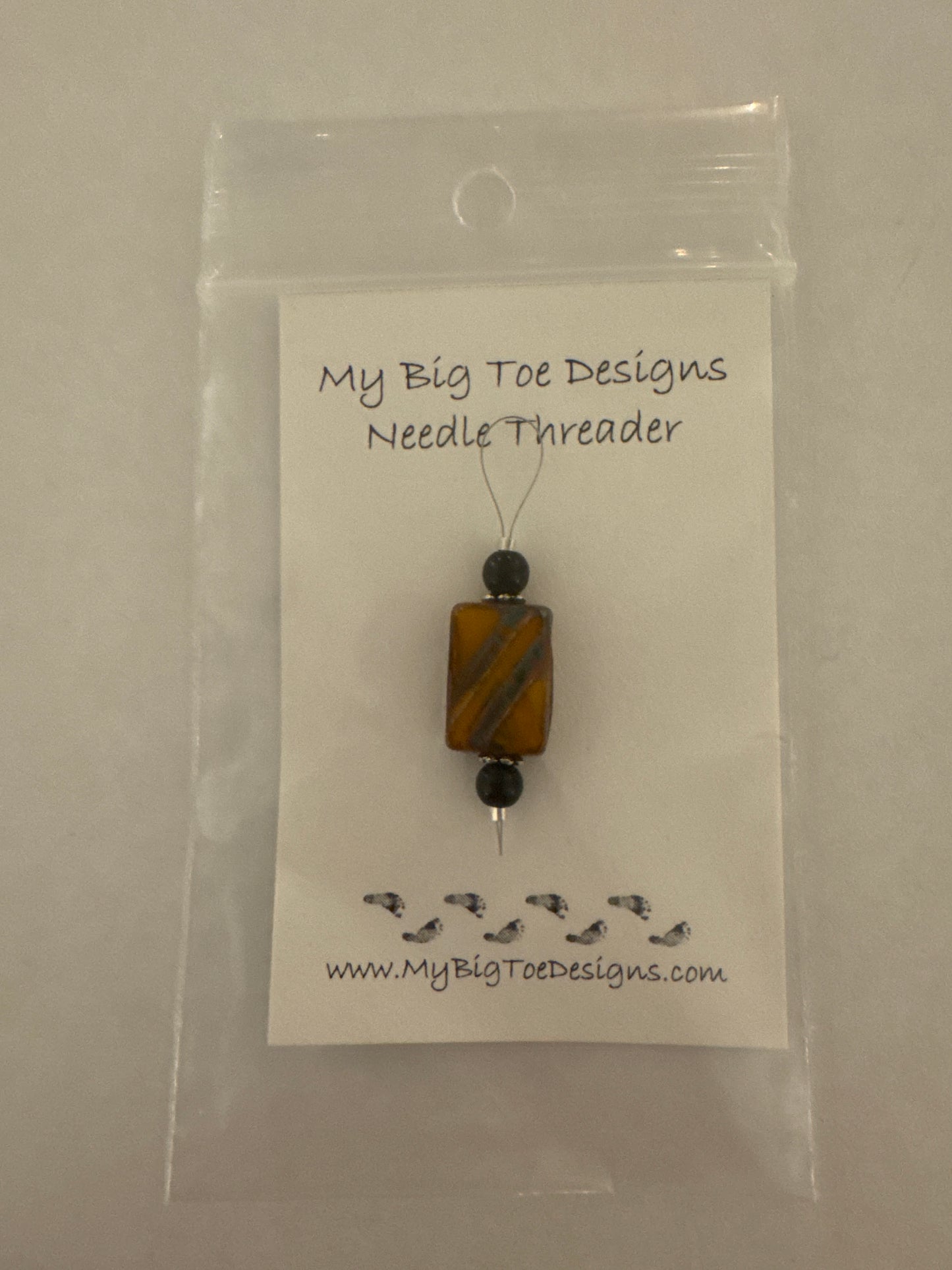 Blue and Brown Wire Needle Thread - My Big Toe Designs