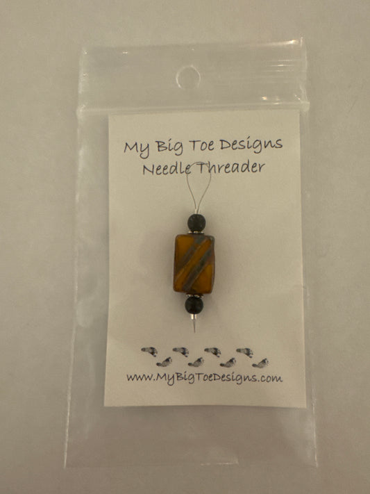 Blue and Brown Wire Needle Thread - My Big Toe Designs