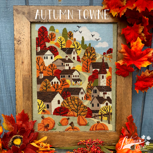 Autumn Town - Autumn Lane Stitchery