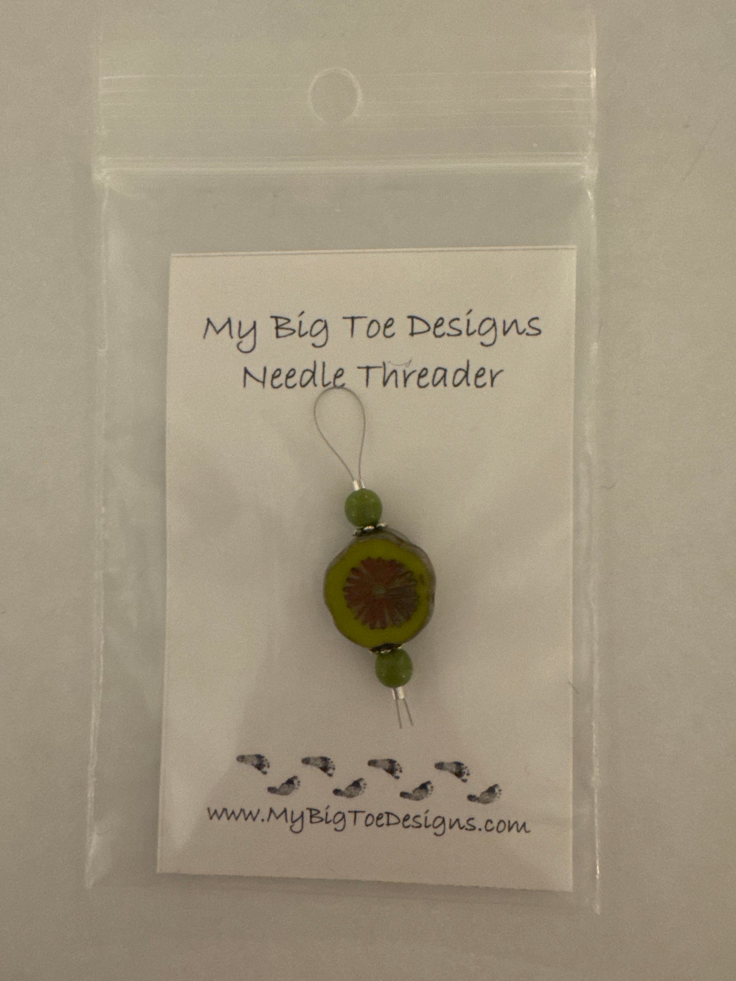 Lime Green Wire Needle Thread - My Big Toe Designs