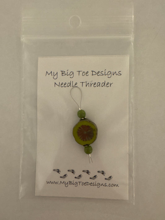 Lime Green Wire Needle Thread - My Big Toe Designs