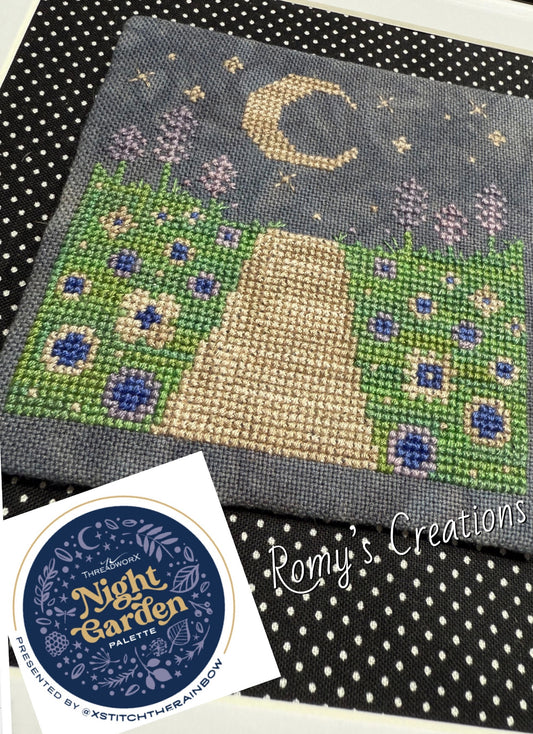 Moonlight Walk - Threadworx Night Garden xstitchtherainbow- Romy’s Creations - 2025 Nashville Market Preorder