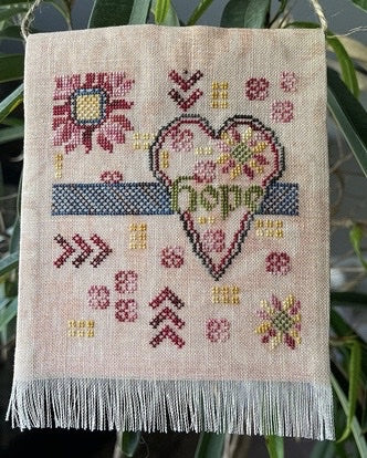 Hopeful Heart Prayer Flag - Jan Hicks Creates