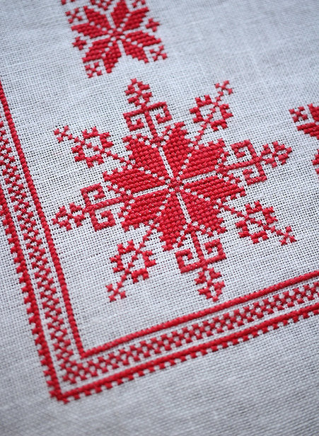 Baltic Easter Basket Stitch Pattern - Avlea Folk Embroidery