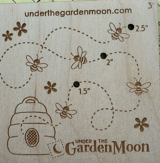 Bee Corner Guide/Ruler - Under the Garden Moon