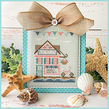 Bike Shop - Beach Boardwalk Series - Cottage Country Needleworks