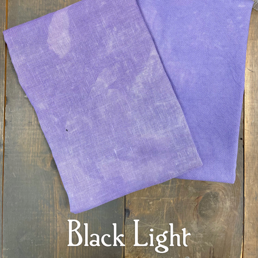 14 Count Aida - Black Light Fabric - Forbidden Fiber Company