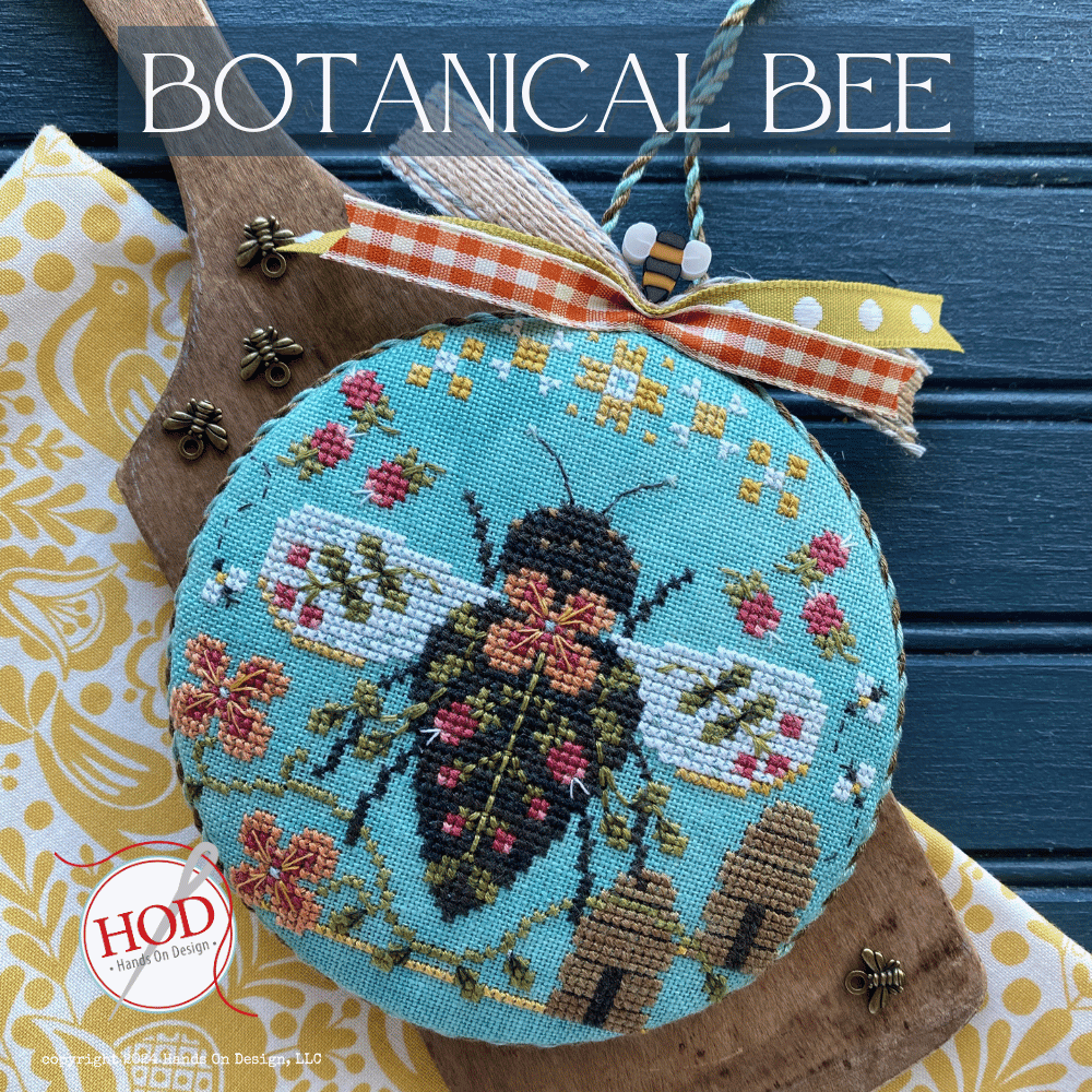Botanical Bee - Hands on Design – Bee Youtiful Sip and Stitchery