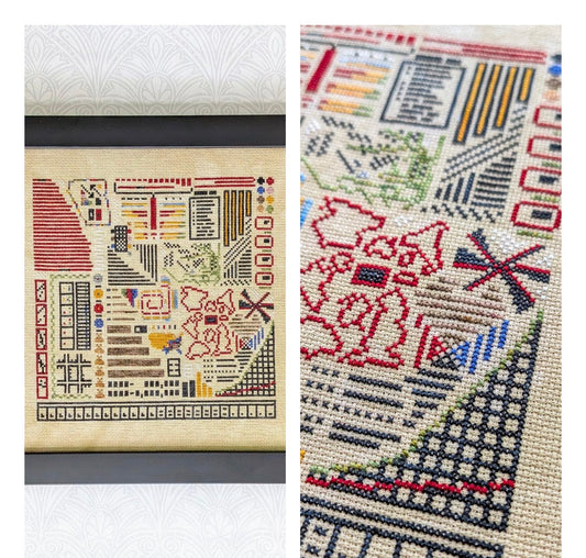 Data Portraits in Paris Deux - Shaded Stitchery - 2026 Needlework Marketplace PREORDER