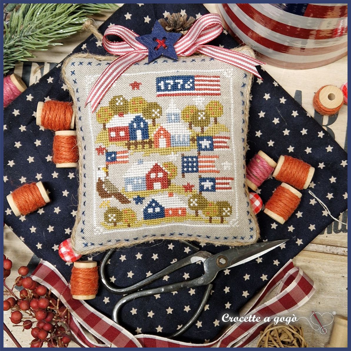 Patriotic Tiny Village - Crocette a gogo