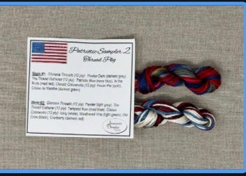 Patriotic Sampler 2 Thread Pack - Jeannette Douglas Designs - 2026 Nashville Needlework Market PREORDER