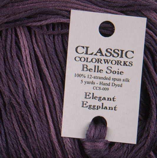 Elegant Eggplant (CCS-009) - Belle Soie Silk Floss