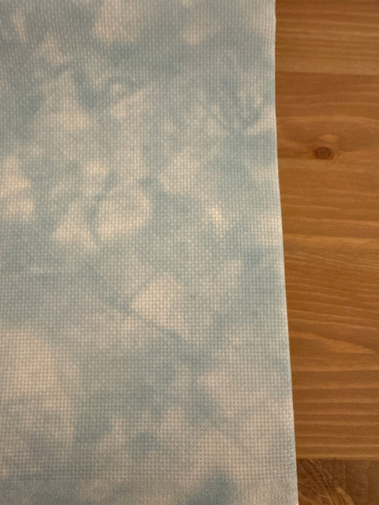 16 Count Aida Smokey Blue Fabric by Fabric Flair