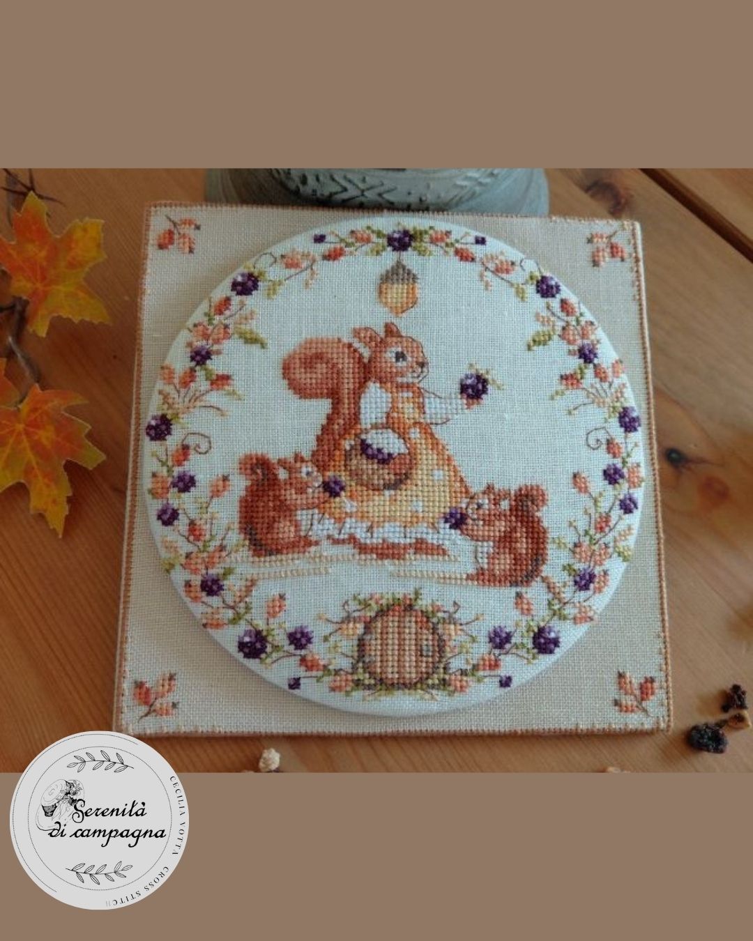 GIORNATA D'AUTUNNO - SCOIATTOLI (Autumn Day - Squirrels) - Serenità di Campagna - 2026 Needlework Marketplace PREORDER