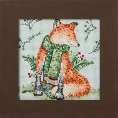 Reddy Fox - Woodland Friends Series - Debbie Mumm Beaded Cross Stitch Kit - Mill Hill