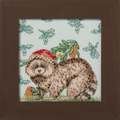 Rocky Raccoon - Woodland Friends Series - Debbie Mumm Beaded Cross Stitch Kit - Mill Hill