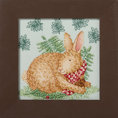 Reggie Rabbit - Woodland Friends Series - Debbie Mumm Beaded Cross Stitch Kit - Mill Hill