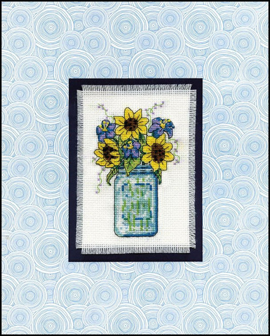 Floral Jar Cross Stitch Kit - Design Works