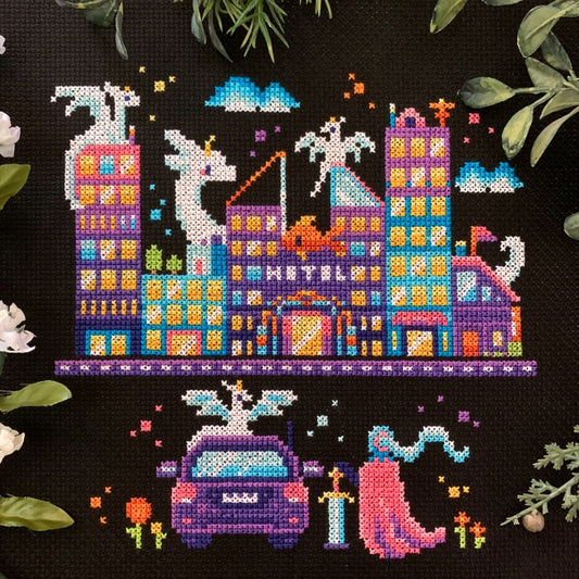 Dragon City - FlossyFoxShop - 2025 Needlework Marketplace PREORDER