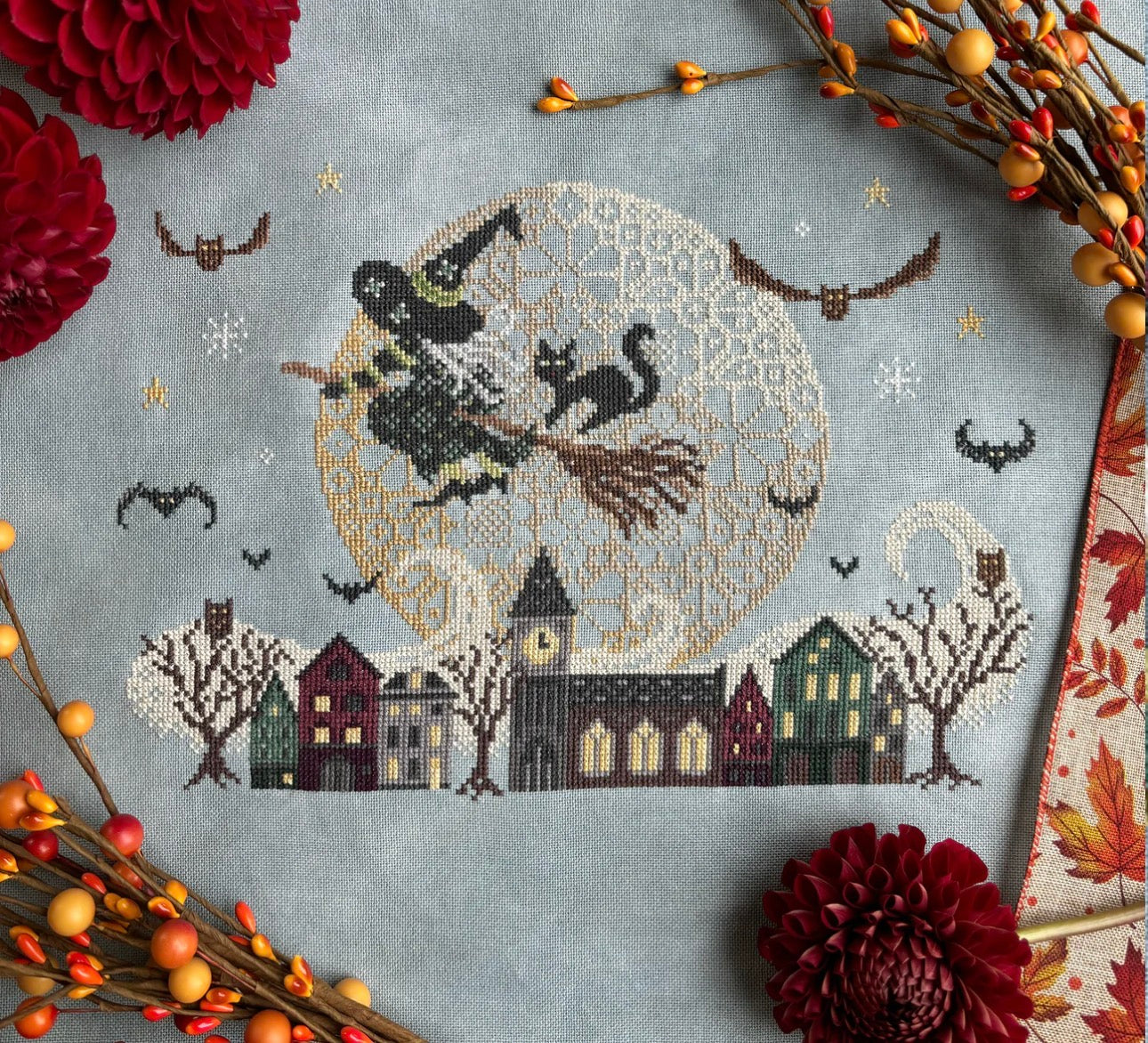 Night Riders Boxed Kit - Cross Stitch Kit - Love Poppet