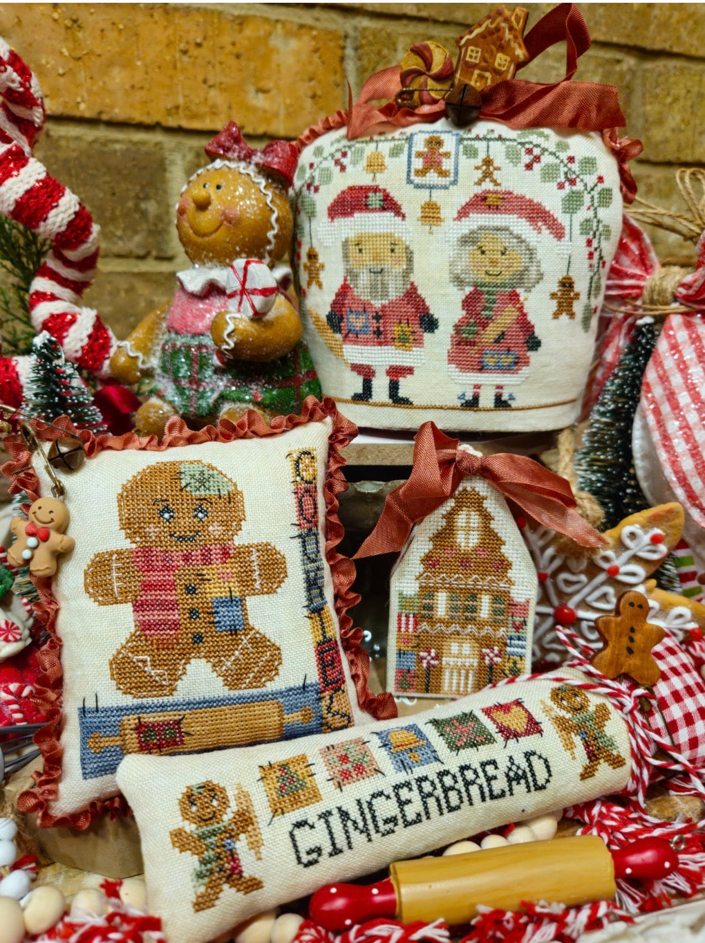 Gingerbread Thieves - Quaint Rose Needlearts - 2026 Needlework Marketplace PREORDER