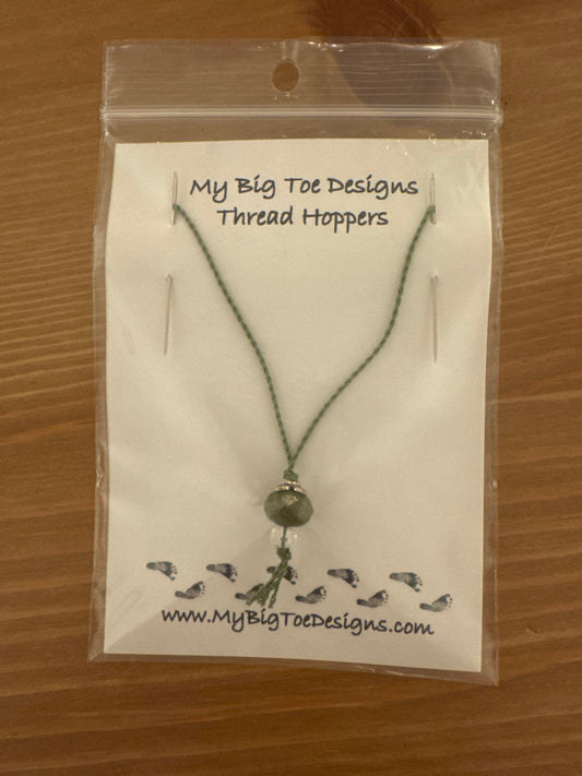 Olive Green Thread Hoppers - My Big Toe Designs