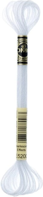 DMC Light Effects Metallic Floss - White E5200