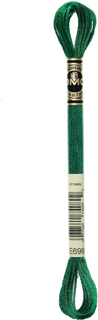 DMC Light Effects Metallic Floss - Green E699
