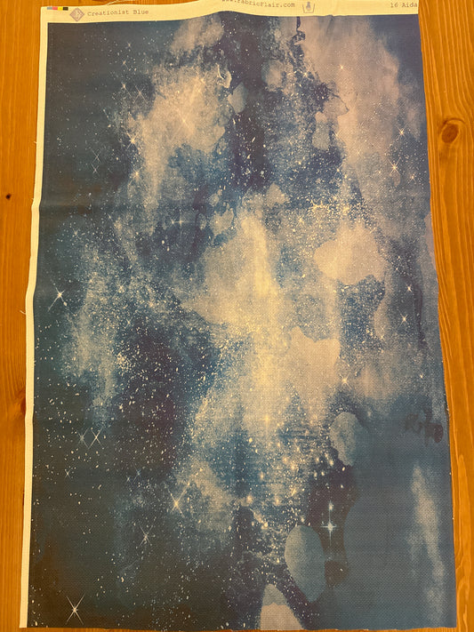 16 Count Aida Creationist Blue Fabric by Fabric Flair